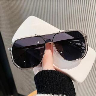 Óculos de Sol Oversized Femininos Únicos de Peça Única, Óculos de Sol Fashion para Homens, Óculos Punk UV400, Óculos Fem