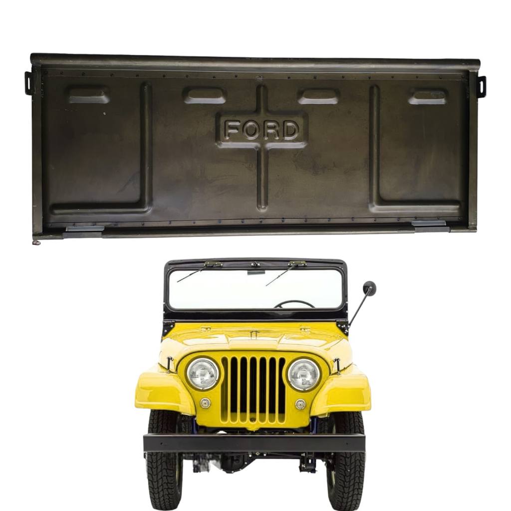 Tampa Traseira Jeep Ford Willys CJ5 1955 /1970 Modelo Ford