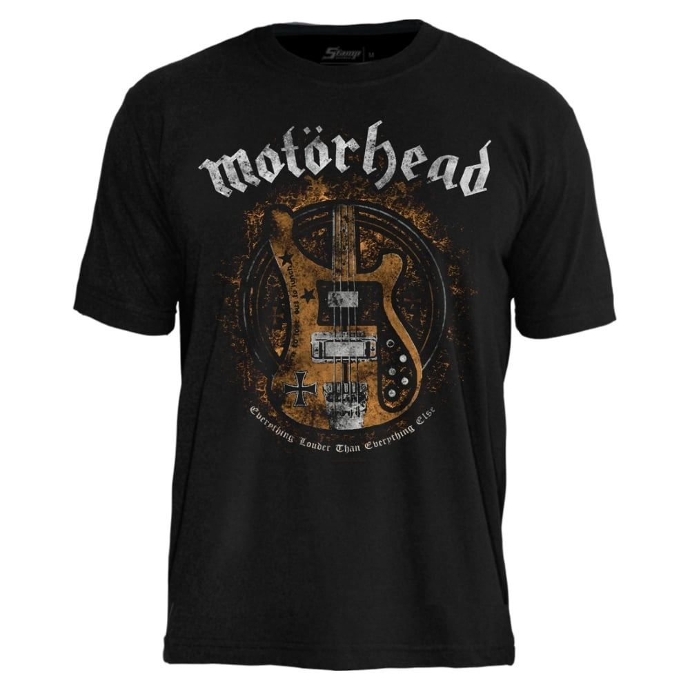 Camiseta Motörhead Lemmy Bass Oficial – Heavy Metal | Stamp Masculina Algodão