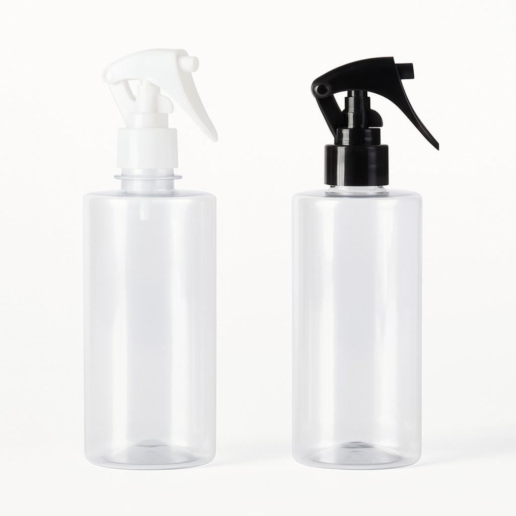 Kit 5 Frasco Pet 300ml Com Válvula Spray Borrifador Gatilho