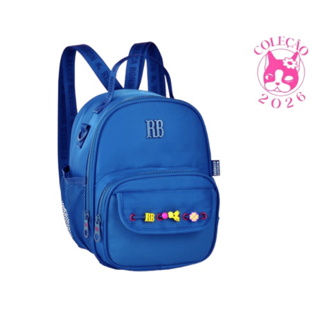 Lancheira Térmica 2 em 1 Rebecca Bonbon Beaded Fun- Clio Style Cor:Azul em Oferta na Shopee