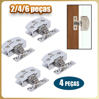 Dobradiça de porta de vidro Dobradiça de 90 graus 2/4/6 Clipe de porta de armário de vinho