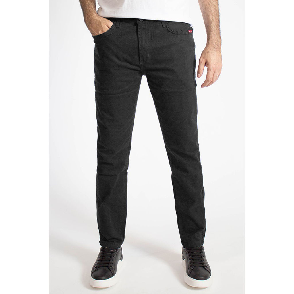 Calça Sarja Masculina Slim Básica Polo Wear Preto