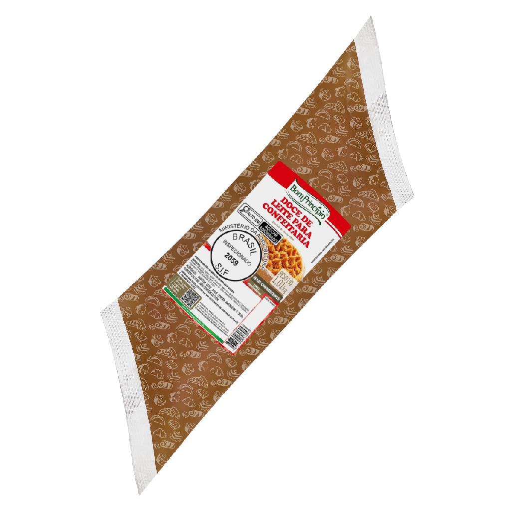 Doce de leite mais consistente em bisnaga 1,01kg bom princípio para confeitaria