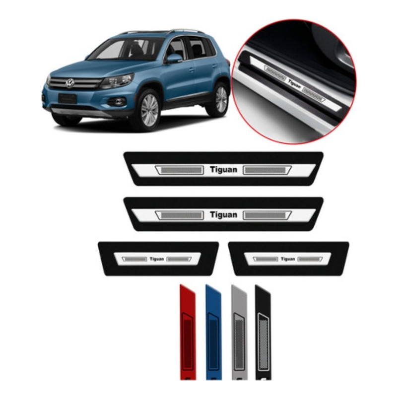 Soleira Pintada Cor Prata Sargas Volkswagen Tiguan