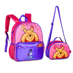 Kit Mochila de Costas com Lancheira Infantil Ursinho Pooh - Clio Style