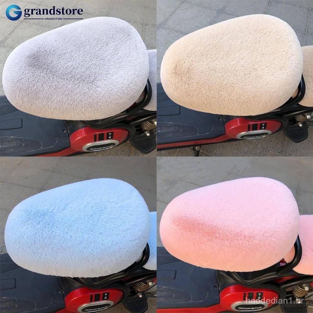 GRANDSTORE Selim De Bicicleta Elétrica De Pelúcia Macio Capas De Assento Almofada De Ciclismo Confortável E4S3
