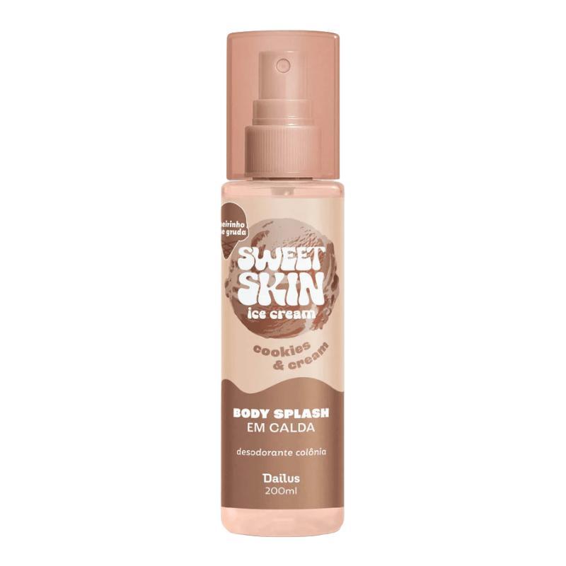 Desodorante Colônia Body Splash em Calda Dailus Sweet Skin Cookies & Cream 200ml