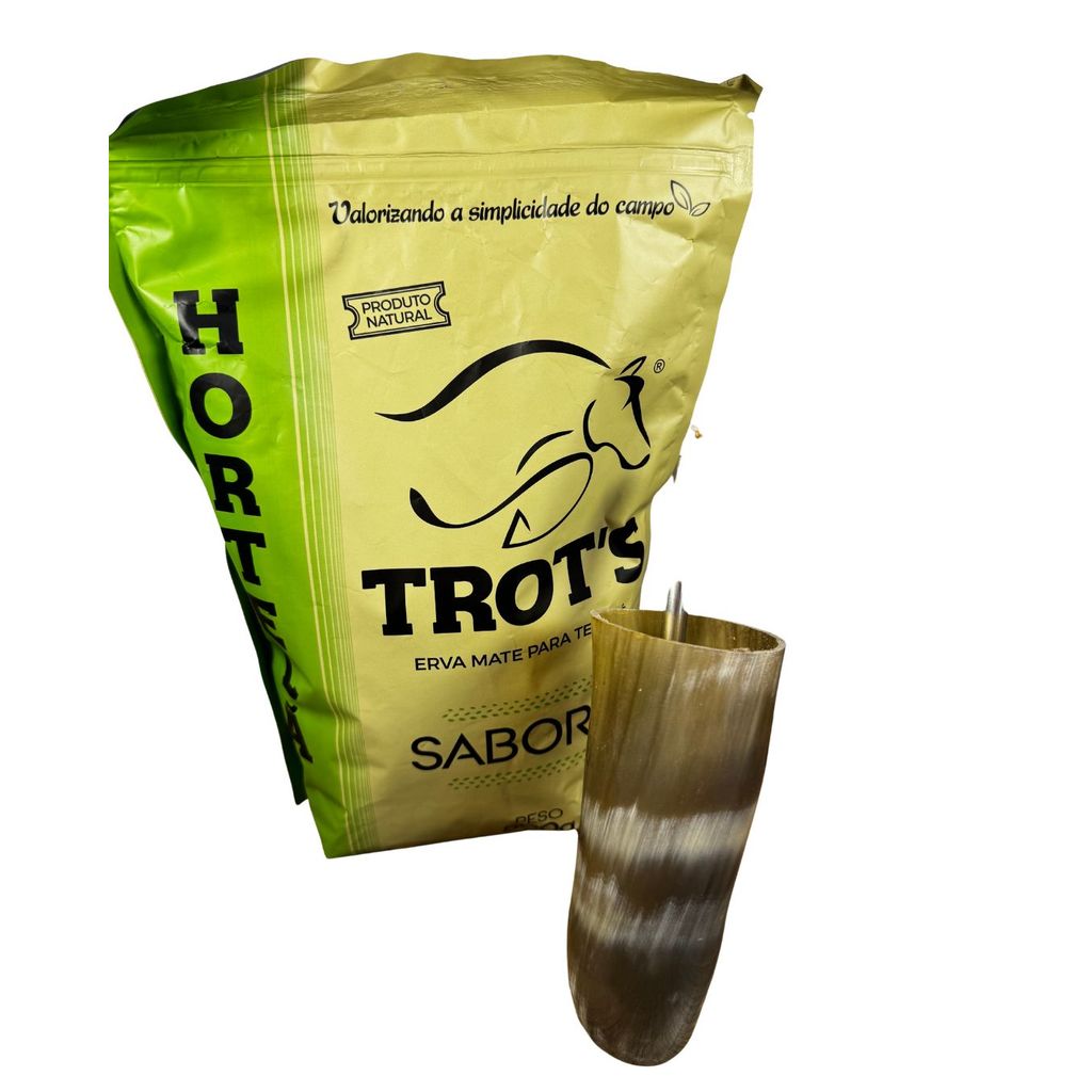 Kit Tereré – Guampa+Bomba+Erva Trot’s Hortelã 500g