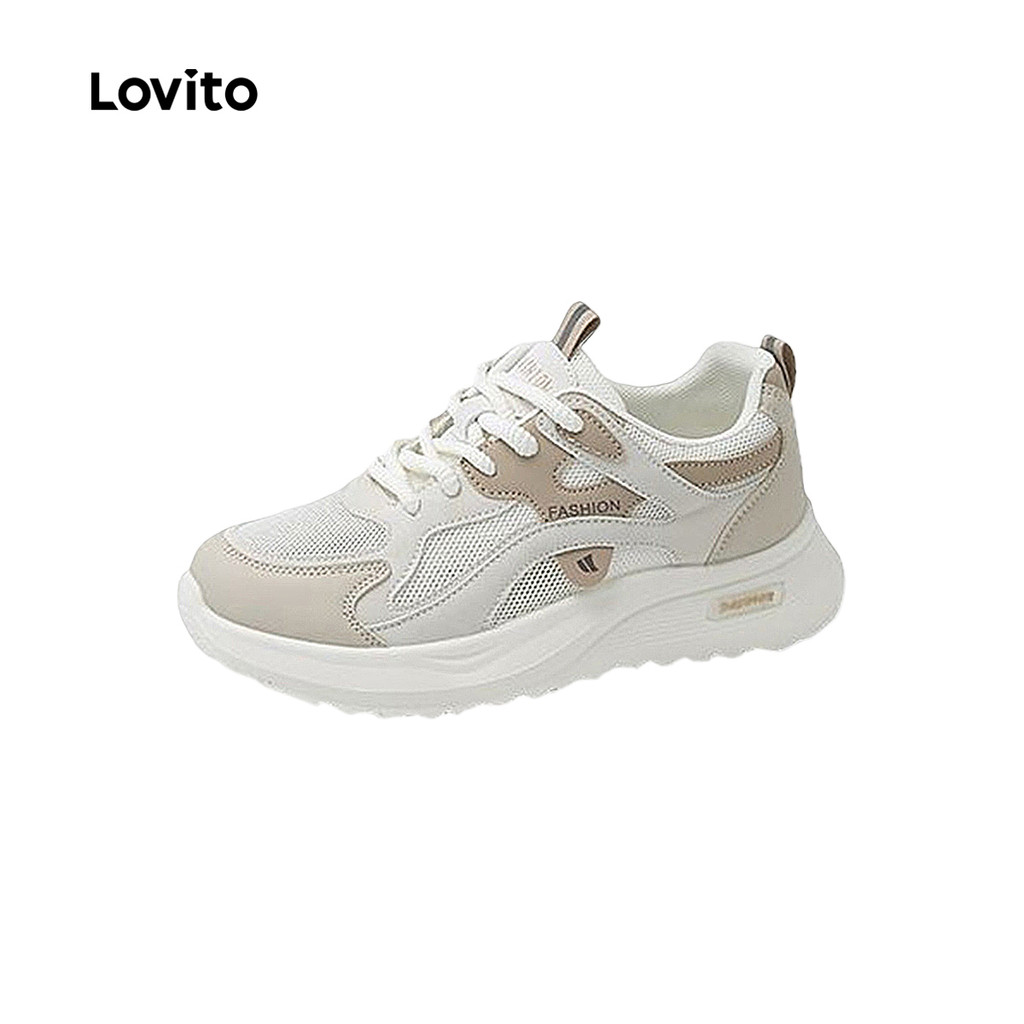 Lovito Tênis Casual Tênis para mulheres LFA103171 em Oferta na Shopee
