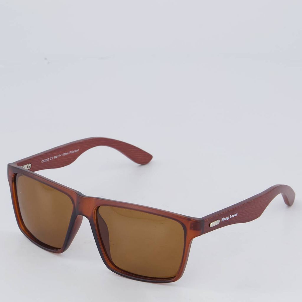 Óculos de Sol Hang Loose Deck Polarizado Marrom em Oferta na Shopee