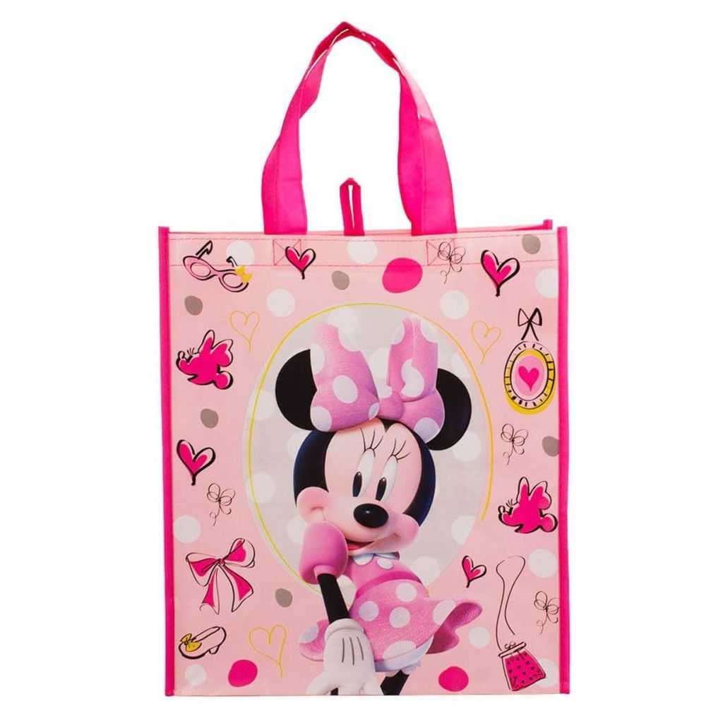 Sacola Feira Reutilizável Rosa Minnie 39x35cm - Disney