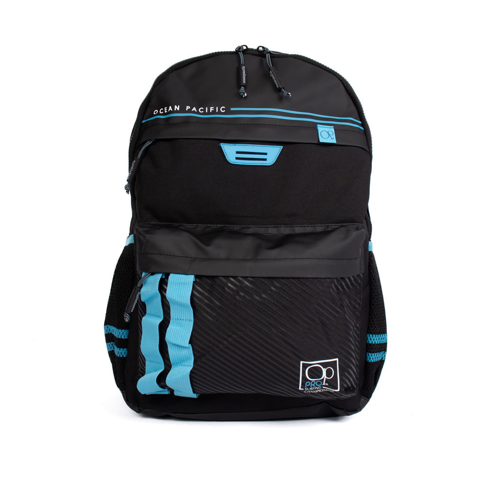 Mochila Unissex Ocean Pacific Surfing Champions Preto/Azul