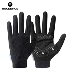 ROCKBROS Luvas De Ciclismo Impressas Em 3D De Dupla Densidade SBR À Prova De Choque Respirável E Tela Sensível Ao Toque