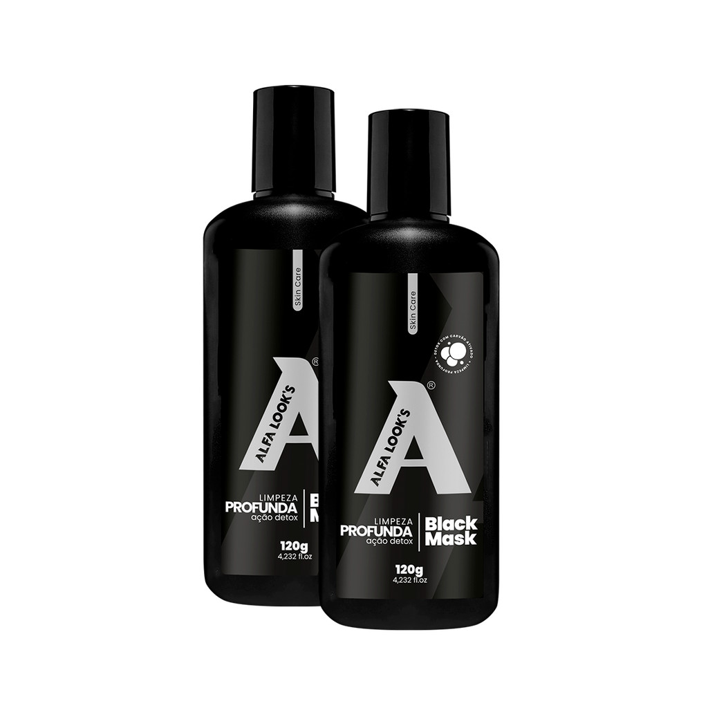 BLACK MASK 120G ALFA LOOK'S - 2 UNIDADES