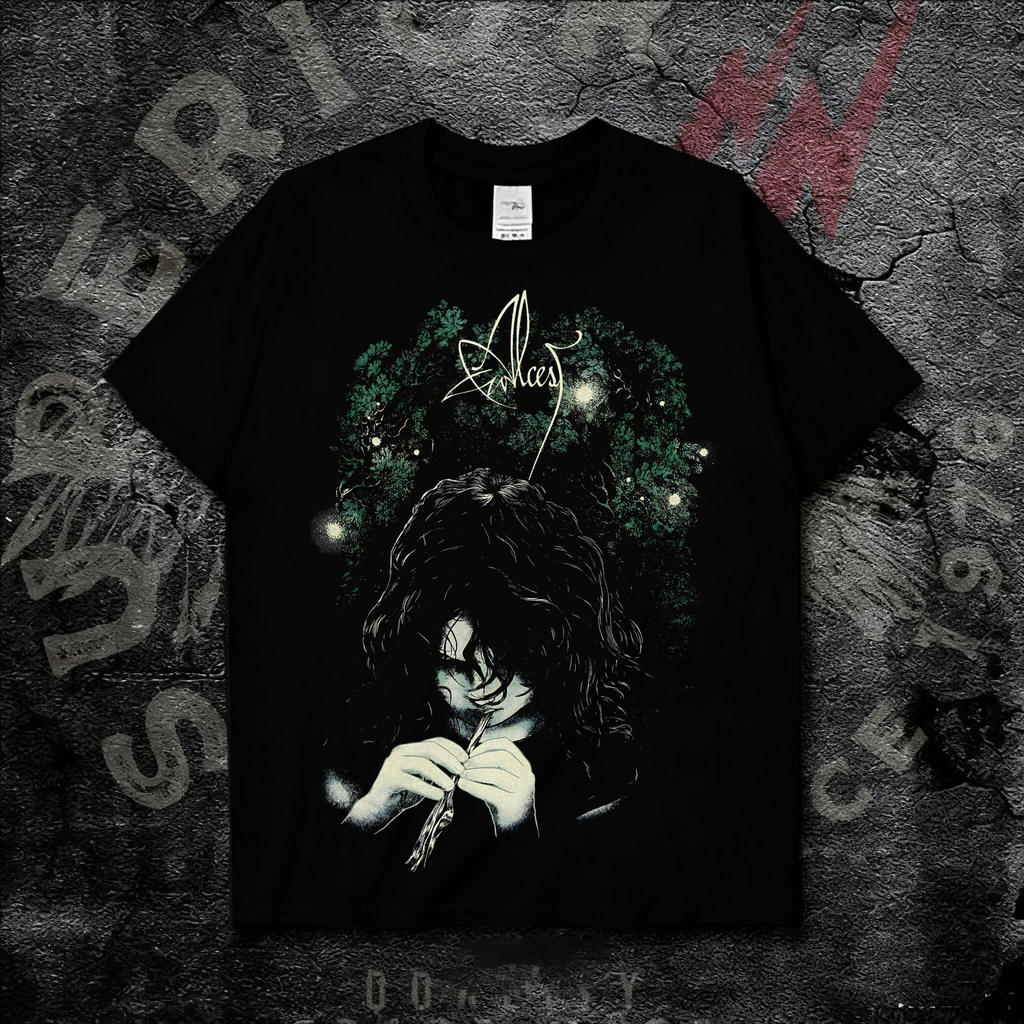 Camiseta Unissex Oversized Plus Size Feminina Masculina Alcest França Blackgaze Metal Sombrio Moderna Estilosa Atemporal