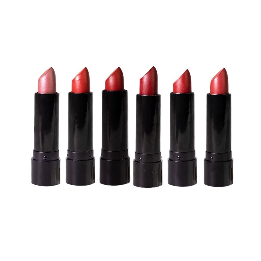 Kit 6 Batom Bastão Vegano Classic Vermelho Miss Lary ML414AC