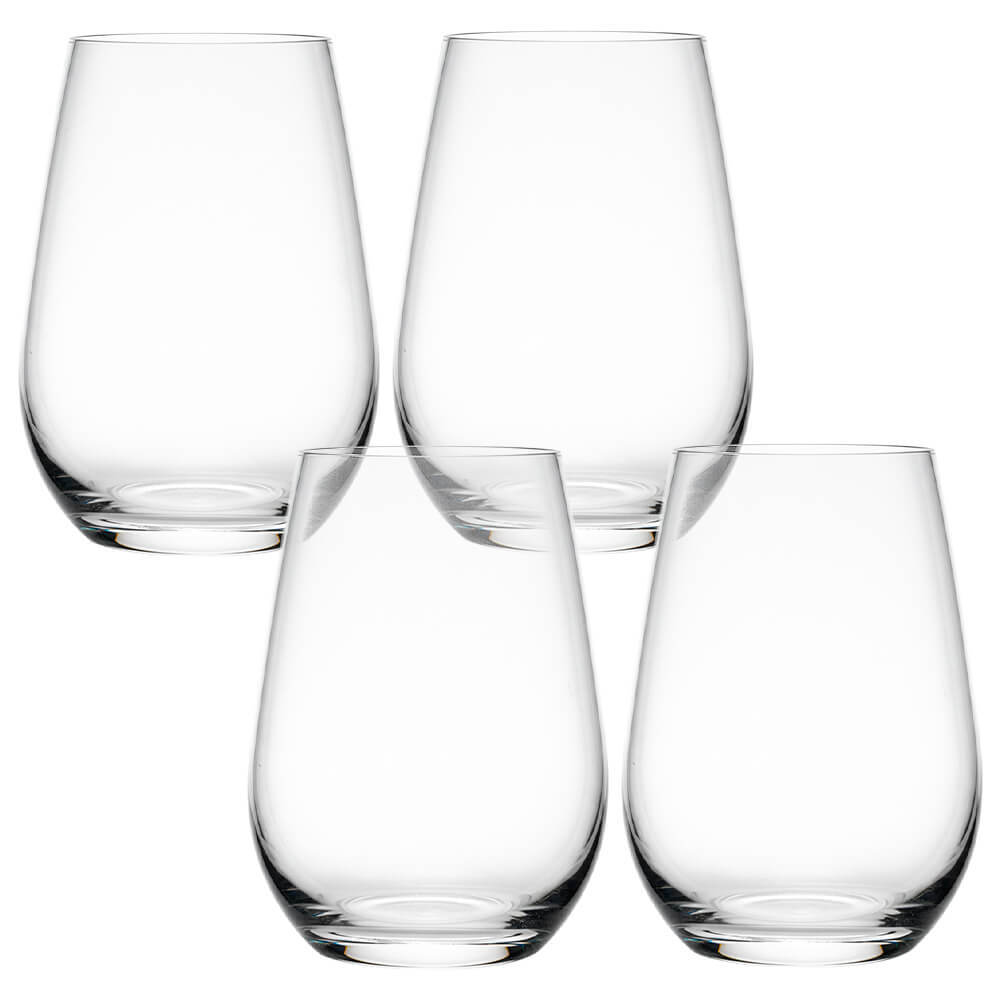 Jogo de Copos de Cristal Transparente Versat 500ml 4 peças - Seu Lar em Oferta na Shopee