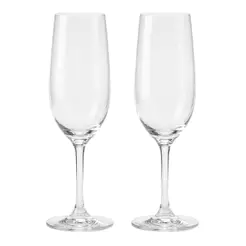 Jogo de Taças de Champanhe de Cristal com Titânio Dom Paris 235ml 2 peças - Seu Lar