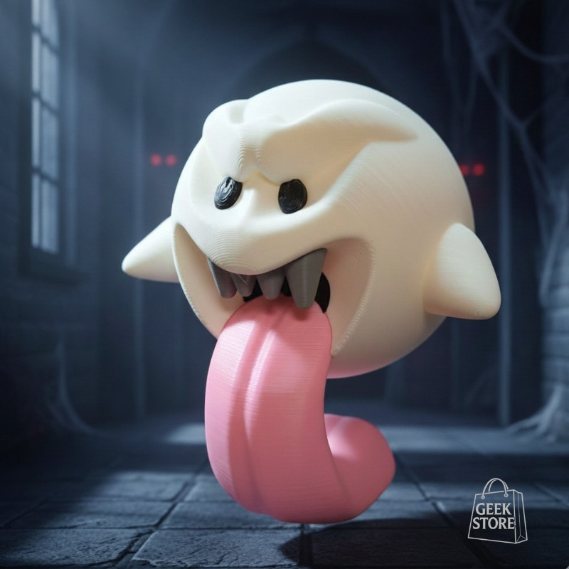 Decoração Gamer Mario - Boo Fantasma 3D