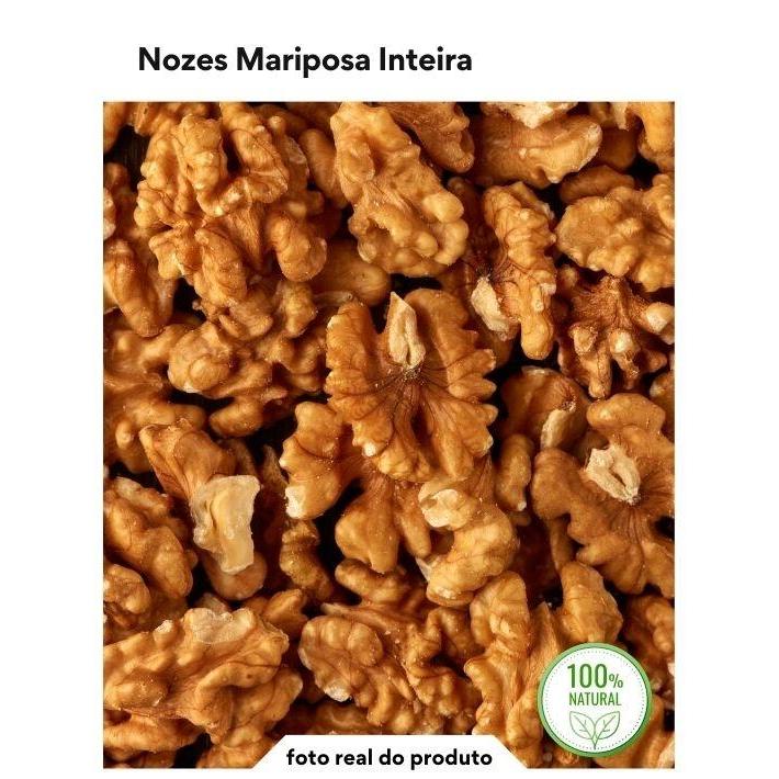 Nozes Mariposa Inteira Saudável Natural | 500g 1kg | Harmony em Oferta na Shopee