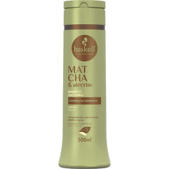Shampoo uso diário Matcha & Alecrim 300ml Haskell | Limpeza profunda ! Tratamento para cabelos oleosos