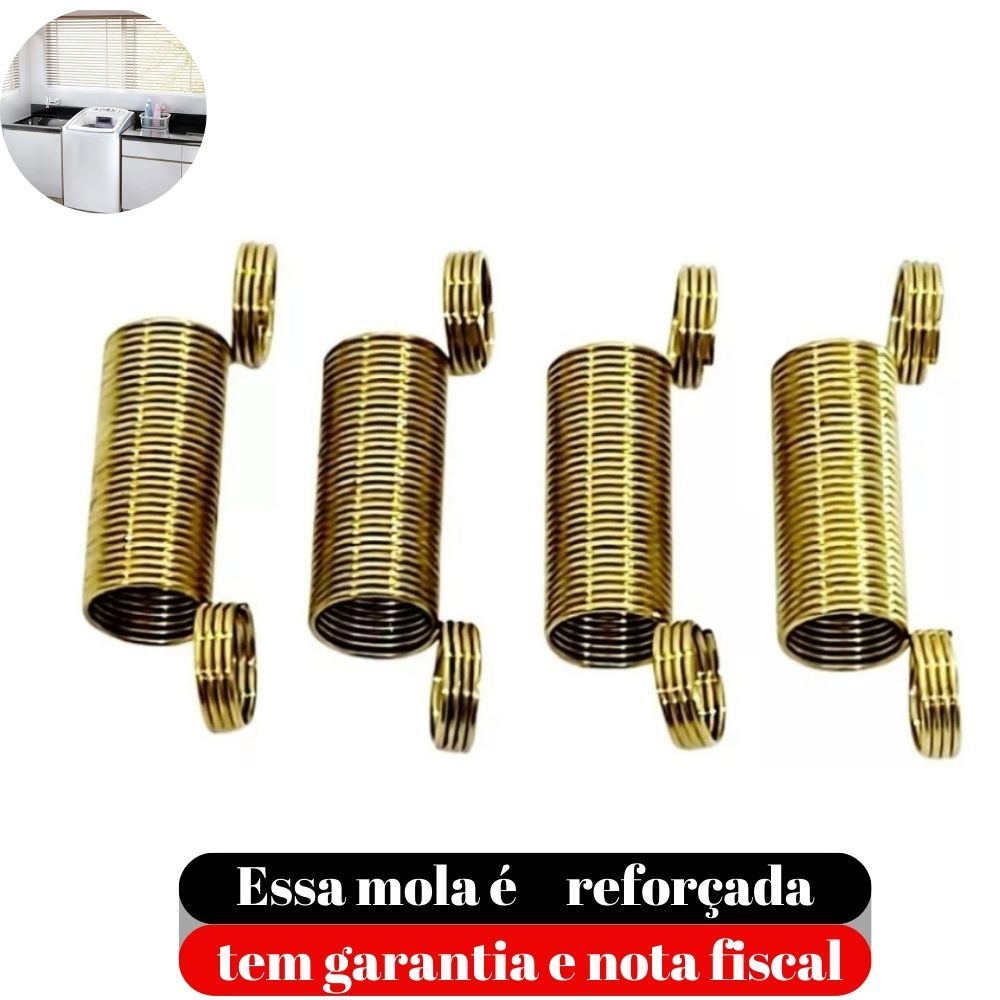 Kit 4 Molas Vara De Suspensão Lavadora Electrolux 6 A 15kg
