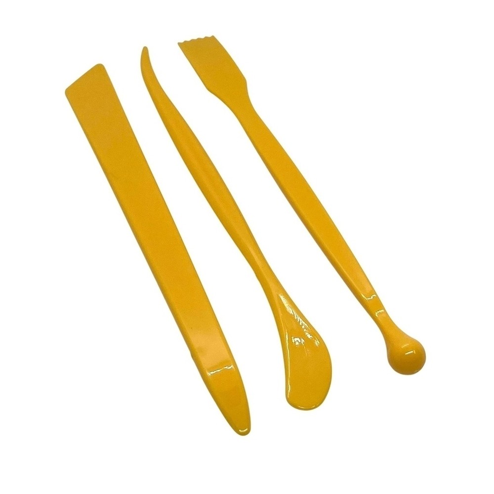 Kit de Estecas para Modelagem de Argila, Biscuit e Cerâmica Fria - 3 Peças