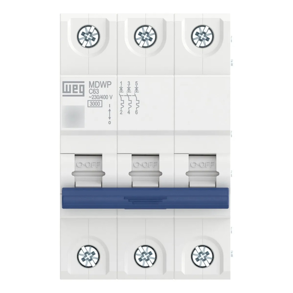 Disjuntor Weg Din 3 Polos Mdwp-c 25a 15265762 Weg