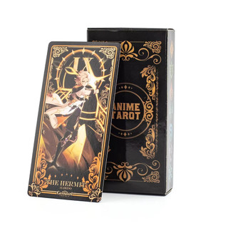 Anime Tarot 78pcs Fortune Telling Card Game Versão Em Inglês 10.3 * 6cm Vision Board Para Entretenimento