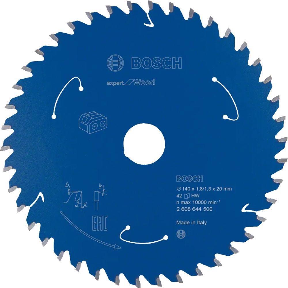 Disco de Corte Expert Wood 140mm x 1,8mm 42 Dentes BOSCH