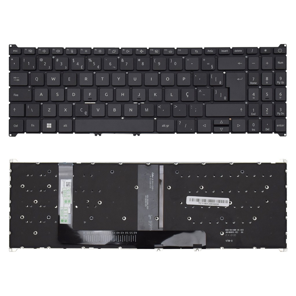 Teclado para Notebook Acer Aspire A315-510P Com Iluminação em Oferta na Shopee