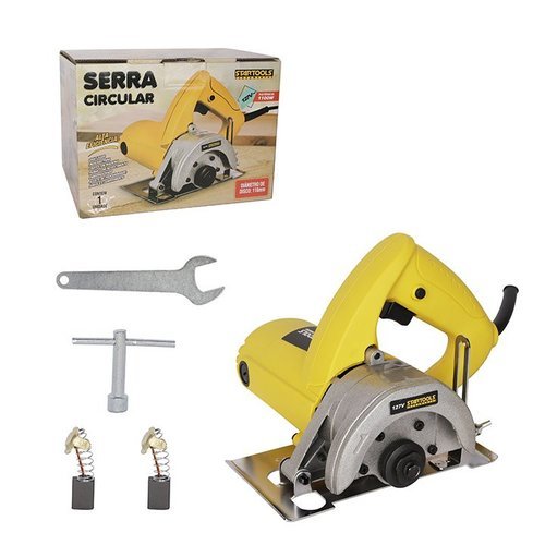 Serra Circular Eletrica 1100w 127v Alta Precisao Corte Madeira Marcenaria Construção