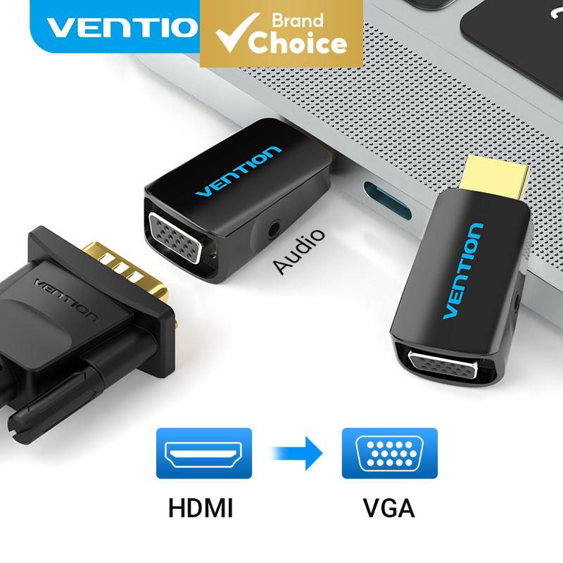 [Shopee Choice] Adaptador Vention HDMI Para VGA Com Conversor 1080P Banhado A Ouro De Áudio PC TV Xbox Laptop Projetor