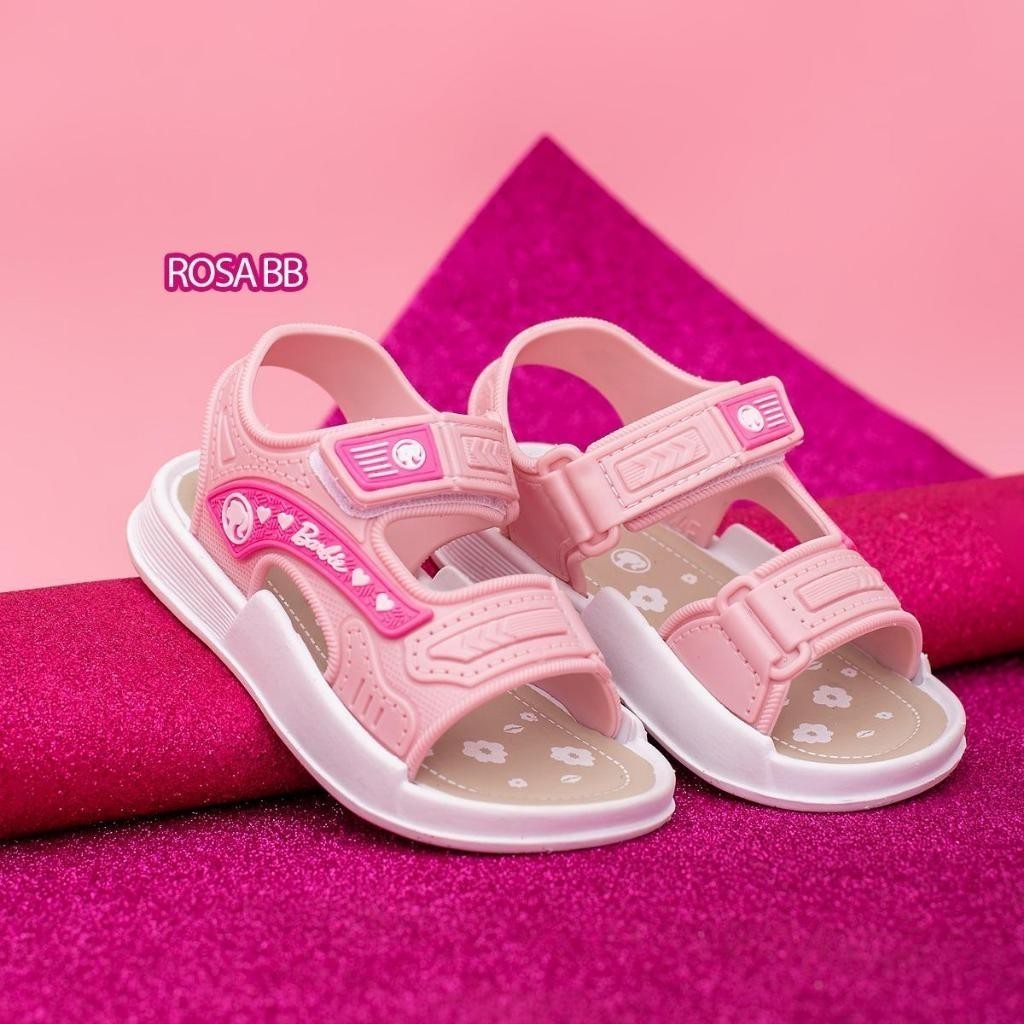 Sandália Barbie Velcro Papete Macia Leve Resistente