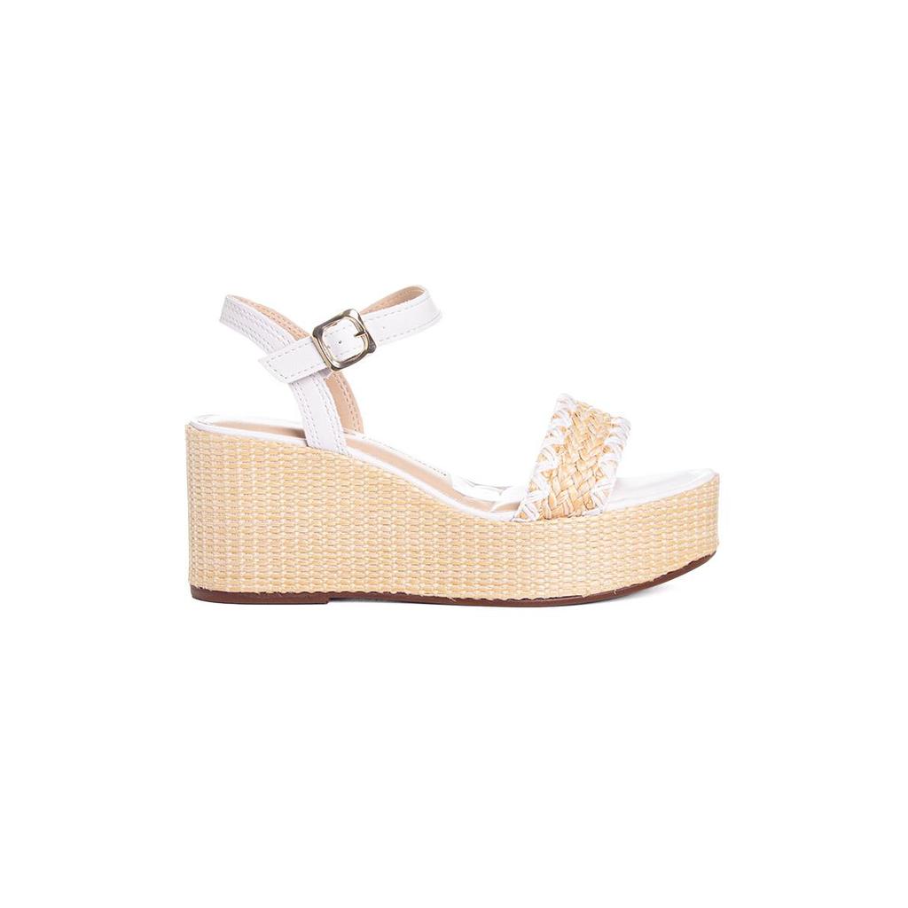 Sandália Dakota Anabela Salto Alto Palha