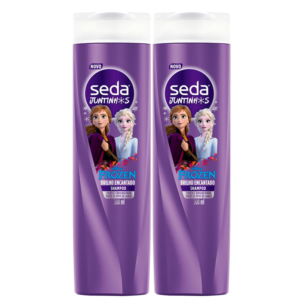 Kit 2 Shampoo Infantil Seda Juntinhos Frozen 300ml