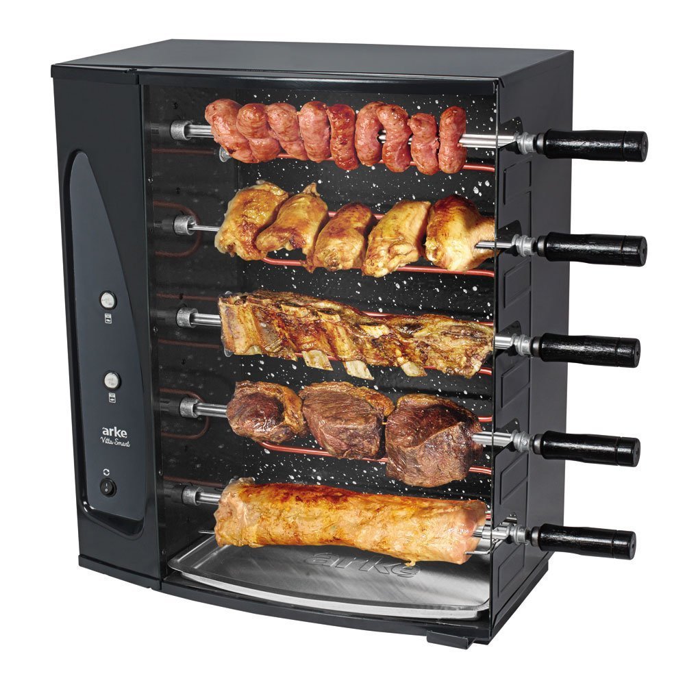 Churrasqueira Elétrica Rotativa Arke Vitta, 5 espetos - SMART-05 em Oferta na Shopee