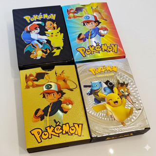 Kit Pokémon 55 Cartas TCG Raras Douradas Prata Preto Coloridas Vmax Coleção Batalha Treinador Infantil Colecionáveis em Oferta na Shopee