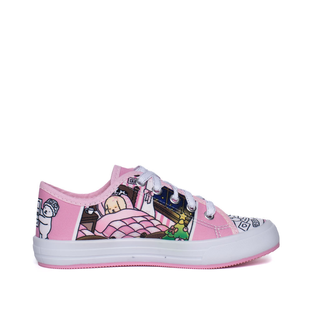 Tênis Infantil Winipeg Bobbie Goods Rosa/Branco em Oferta na Shopee