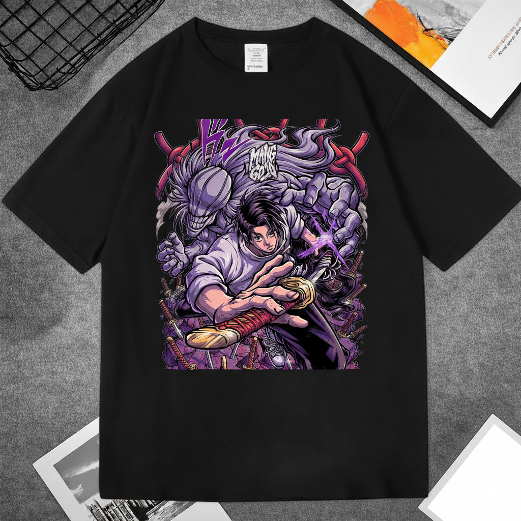 Camiseta Unissex Jujutsu Kaisen Yuta Okkotsu Rika Anime Poderoso Estampado Confortavel Estilosa Divertida Verão