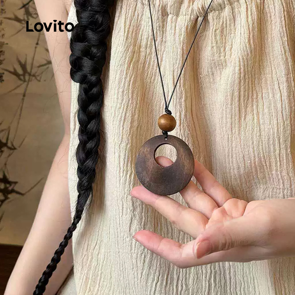 Lovito Colares Elegantes de Novo Estilo LFA102055