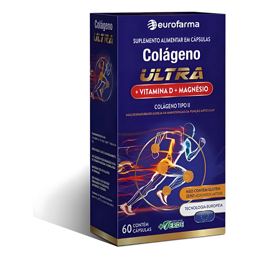 Colágeno Tipo 2 Suplemento Alimentar 60 Caps Com Vitamina D Sem Sabor em Oferta na Shopee