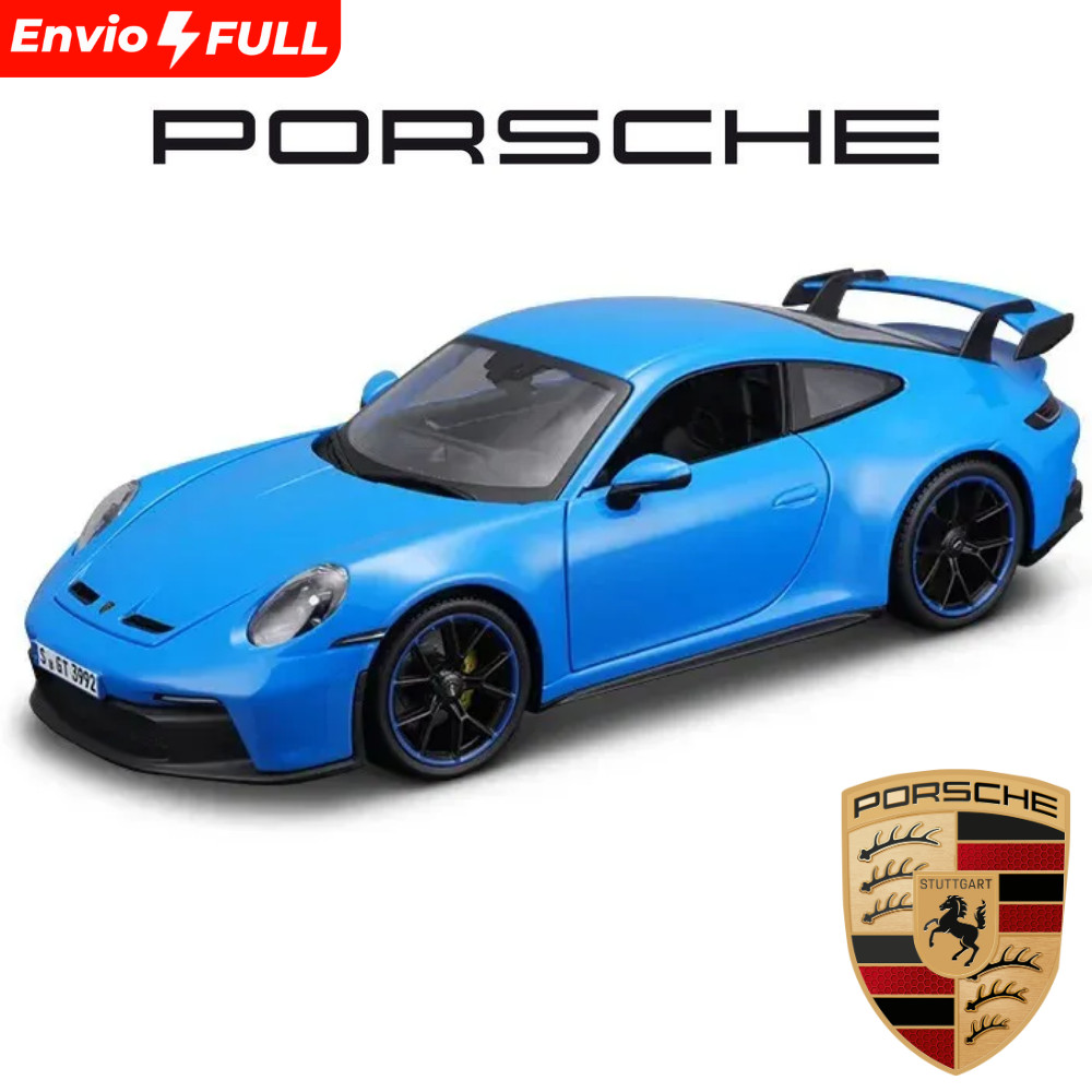 Miniatura Porsche 911 GT3 Escala 1/32 – Metálica, Abre Portas, Alta Qualidade