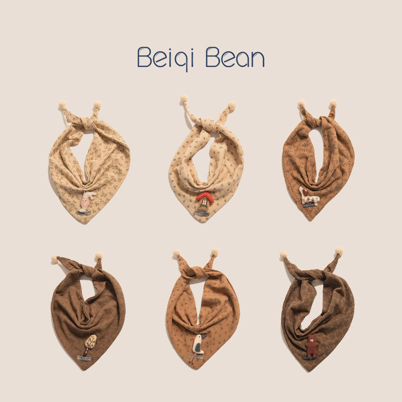 Crianças cachecol outono inverno versão coreana moda dos desenhos animados triângulo cachecol meninos meninas Street Wea