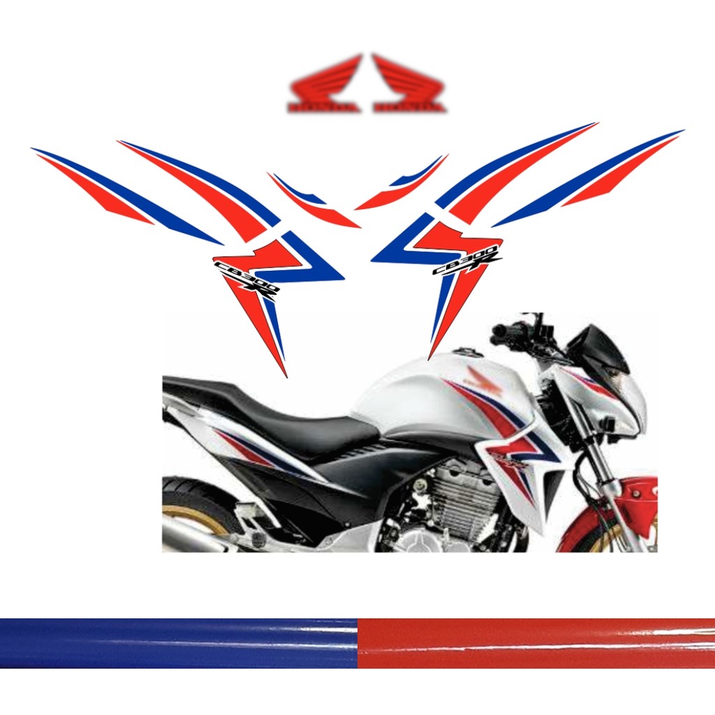 Adesivos Faixa para Moto CB 300 R Decalque + Par de Asinhas