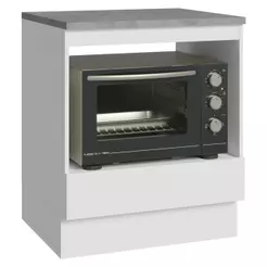 Balcão para Forno/Micro-ondas 70 x 60 cm 1 Gaveta (Com Tampo) Branco Madesa