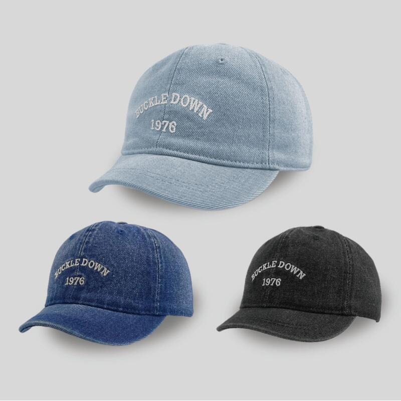 Boné de Beisebol de Denim com Aba Curta 2025, Chapéu de Sol com Aba Curva e Bordado de Letras, Novos Bonés Snapback Lavá