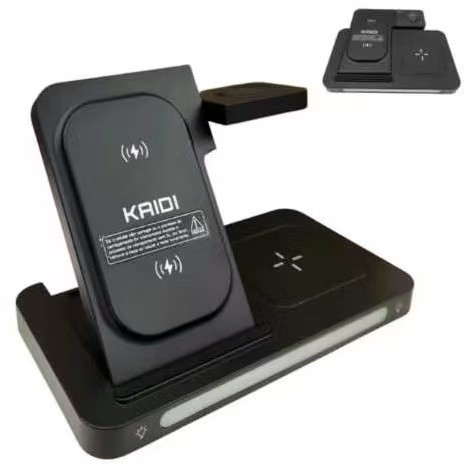 Carregador Indução Sem Fio 3 Em 1 KNC-9097 Dock Station P/ Watch AirpodS Kaidi