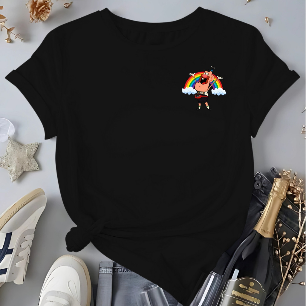 Camiseta Femenina Desenho Titio Avo Blusa 100%Algodão